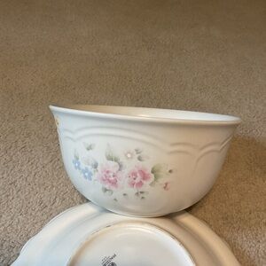 Pfaltzgraff Floral Design Bowl - Tea Rose 7” Small mixing bowl